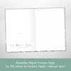 paper&you Notebook A5+ Squared with Elastic Band "Minty Leaves" 156