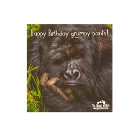 UK Greetings Birthday Card for Him/Her/Friend - Grumpy Gorilla Design
