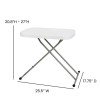 Flash Furniture 26" Plastic Folding TV Tray/Laptop Table in Granite