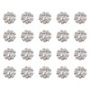 ccHuDE 20 Pcs 15mm Shiny Rhinestone Embellishments Craft Flatback Rhinestone