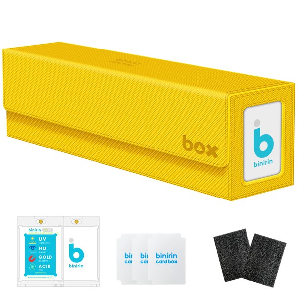 binirin Card Deck Box for Trading Cards with 1 Divider,