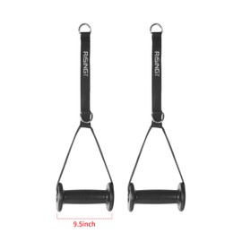 Adjustable Resistance Band Handles – Heavy Duty Workout Grips with Non-Slip Rubber Handles & Flexible Nylon Loop Straps – Compatible with Home Gym, Pulley Systems & Resistance Bands