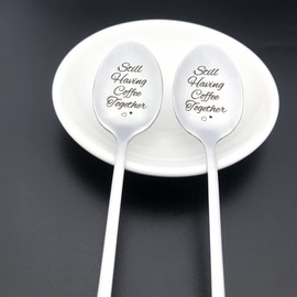 Coffee Spoon Coffee Lover Gifts for Women Men Best Friends Husband Wife Boyfriend Girlfriend Christmas Birthday Gift Anniversary Valentines Gifts for Couples