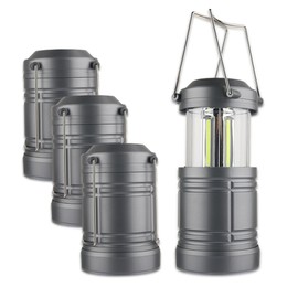 ZYUNMALL LED Lantern Camping Essentials Battery Powered Lanterns Lights for Emergency Supplies, Hurricane, Power Outages, 4 Pack
