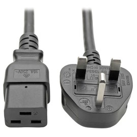 Tripp Lite 8ft Computer Power Cord UK Cable C19 to BS-1363 Plug 13A 8