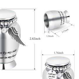 QGJNSGC Small Urns for Ashes for Pet Memorial Keepsake Ashes Decorative Memorial Funeral Burial Milling