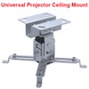 Cmple- Universal Projector Ceiling Mount with Arm Length Upto 12.4"-Silver