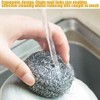 16 PCS Stainless Steel Sponges Scrubbers Cleaning Ball Utensil Scrubber