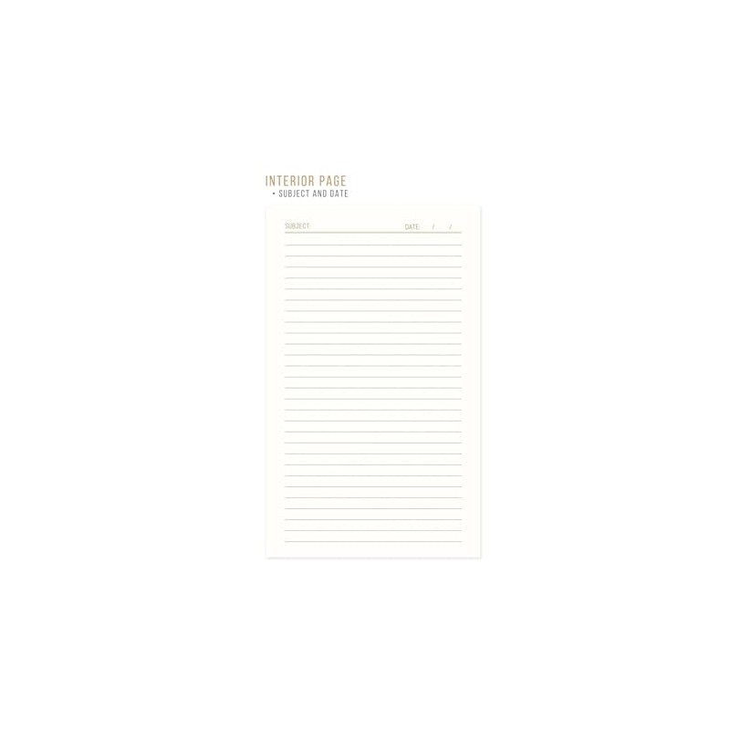 DesignWorks Ink Cloth Hardcover Journal Notebook with Lined Pages and