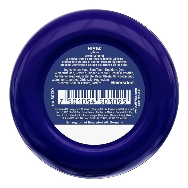 Crema Corporal Humectante Nivea Creme Vitamina E