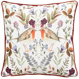 Evans Lichfield Mirrored Robin Cushion Cover, Sunset