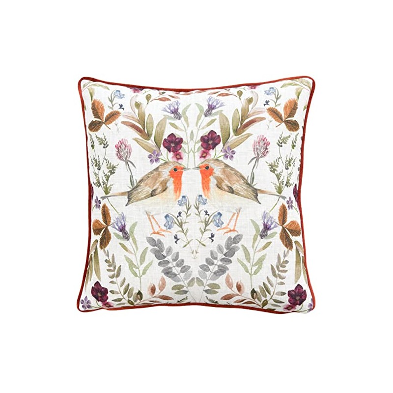Evans Lichfield Mirrored Robin Cushion Cover, Sunset