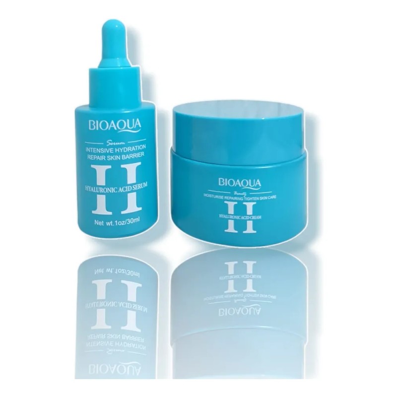 Kit Facial Bioaqua Ácido Hialurónico Sérum Y Crema