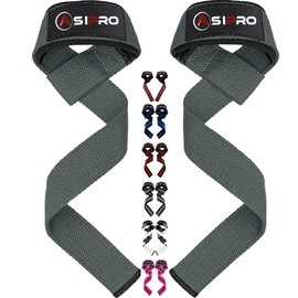 ASIPRO Lifting Straps Strength Training for Fitness Weightlifting Straps for Women and Men Deadlift Lifting Straps Bodybuilding Grip Aids Strength Sports Lifting Straps Fitness Pair 2 Lifting Straps