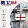 5x3ft Double Sided England National Flag Banner with Two Brass