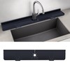 33inch Kitchen Sink Splash Guard Mat,Silicone Material Protects Faucet Handle