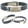 Emergency Medical Alert Bracelet with Star of Life Badge and