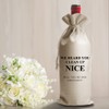 DOI-LANEE Wedding Wine Bag - Officiant Gift, 'Will You Be