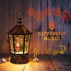 Christmas Lantern-Snow Globe,Water Lantern with Music and Santa Claus-USB or