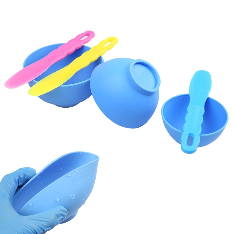 Dental Laboratory Mixing Bowl Rubber Flexible Plastic Spatula for Alginate