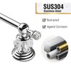Bathroom Silver Towel Bar, Adjustable Crystal Towel Holder, 24 Inch