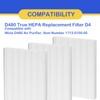 3 Pack D480 True HEPA D4 Replacement Filters Compatible with