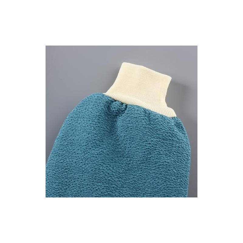 4 Piezas Guantes de Baño de Doble Cara, Gruesos y