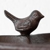 Small Heart Shaped Cast Iron Garden Bird Feeder Bath