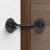 2 Pack Barn Door Latch Lock 3" Black Hook and