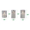 Stonebriar 3 Pack Real Wax Assorted Size Flameless LED Pillar