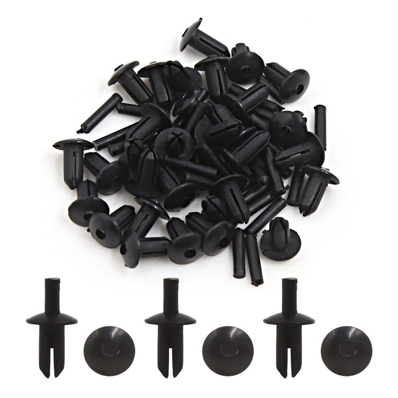 sourcingmap 30Pcs 5mm Dia Hole Rivets Splash Guard Fastener Retainer