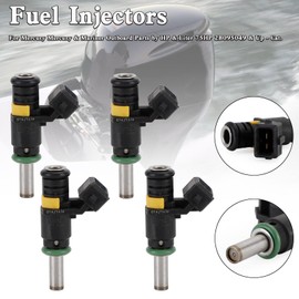 Frezon 4PCS Fuel Injectors Fit For Mercury & Mariner Outboard Parts by HP & Liter (75 65 80 90 115) HP 2B095049 & Up-Cat, For Mercury Assemblies, 150 (4-Stroke) # 8M6002428