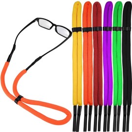 GoErfolg 6Pcs Floating Sunglass Strap,Adjustable Floating Foam Glasses Strap, Outdoor Eyewear Retainer for Surfing Swimming Sports, Multicolor