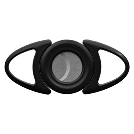 Cig-R Bull's Eye Cigar Cutter Black with 2 Blades 24 mm