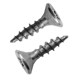 Wood Screws Zinc Plated Silver Full Thread Self Tapping M2 Long 2.5 x 10mm (0.1" x 0.39") Box of 250pcs