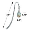 Ring-Tailed Cat Metal Bookmark Page Marker with Oval Charm