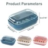 Pack of 3 Travel Soap Box, Soap Dish with Lid,