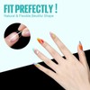 TOMICCA Almond Nail Tips, Medium Almond Acrylic Nail Tips, 216Pcs