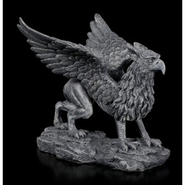 Majestic Griffin Figurine | Fantastic Creature and Gothic Decorative Figurine, Hand Painted