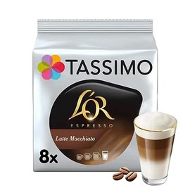 Tassimo L'OR Latte Macchiato Coffee Pods, 8 each