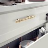 Haliwu 20 Pack Gold Cabinet Handles, Brushed Brass Cabinet Pulls