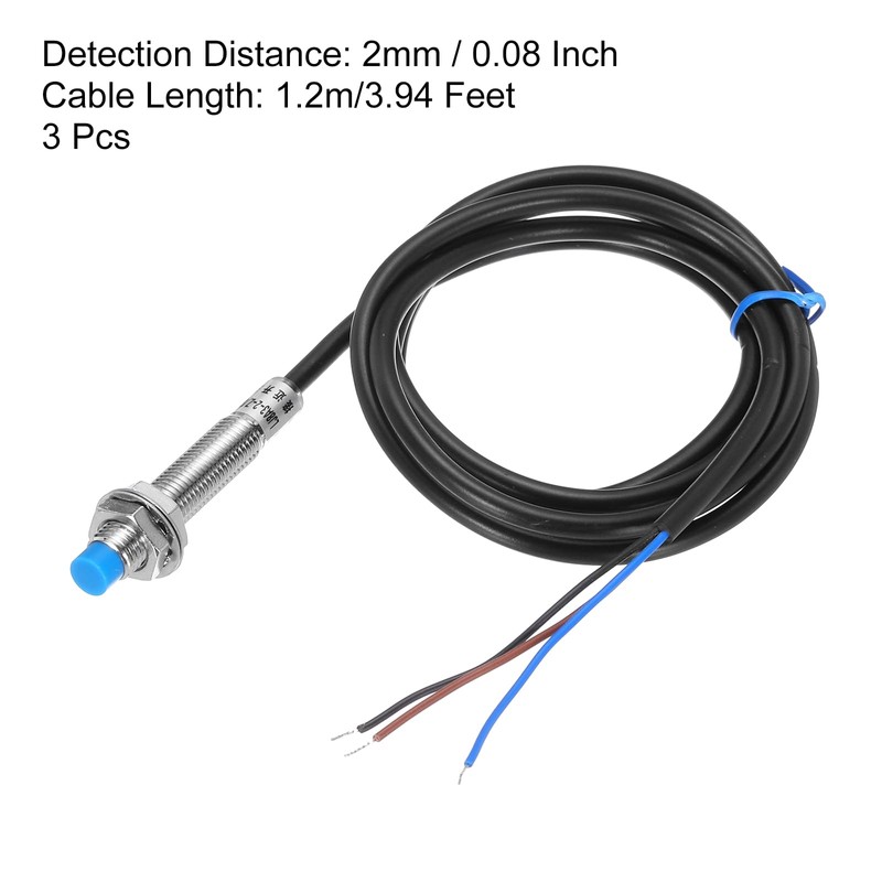 sourcing map M8 Approach Sensor Inductive Proximity Sensor Switch NO