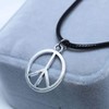 TseanYi Peace Choker Necklace Boho Short Leather Necklace Jewelry Skinny