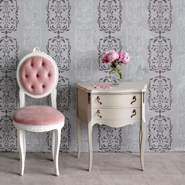 DIY Reusable Plastic Stencil // A3 A4 A5 Classic Baroque Ornament #2 // Craft - Furniture - Scrapbooking - Decoupage (15 x 21 cm)