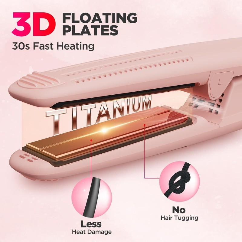 MiroPure 360° Airflow Styler Curling Iron Titanium Flat Iron Hair