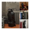 BGFAVCV 1 Piece Maltese Falcon Statue Shelf Decorations Black Resin