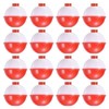 PATIKIL 16pcs 32mm Fishing Bobber Hard ABS Push Button Round