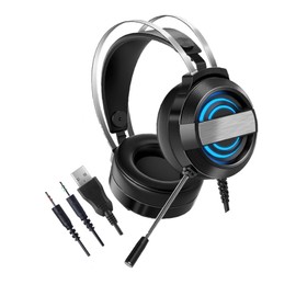 COHEALI 1 PC Wired Gaming Headset with Microphone Noise Cancelling Over Ear Headphones for Comfortable Design for Gaming Video Chat and Music