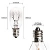 6 Pack Salt Lamp Bulbs,Replacement 15 Watt E12 Socket Incandescent