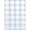 Royal Green White Stickers Round Labels - Circle Stickers Dots